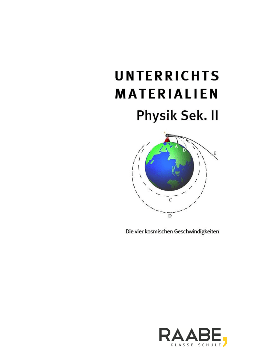 Die vier kosmischen Geschwindigkeiten