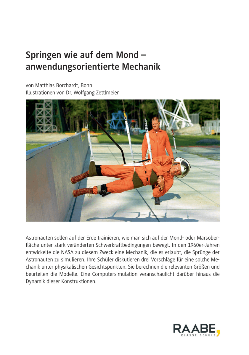 Springen wie auf dem Mond