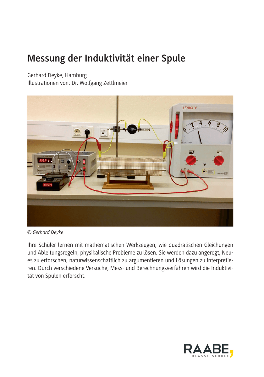 Messung der Induktivität einer Spule