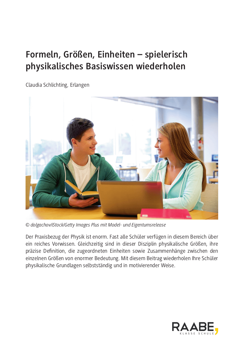 Formeln, Größen, Einheiten