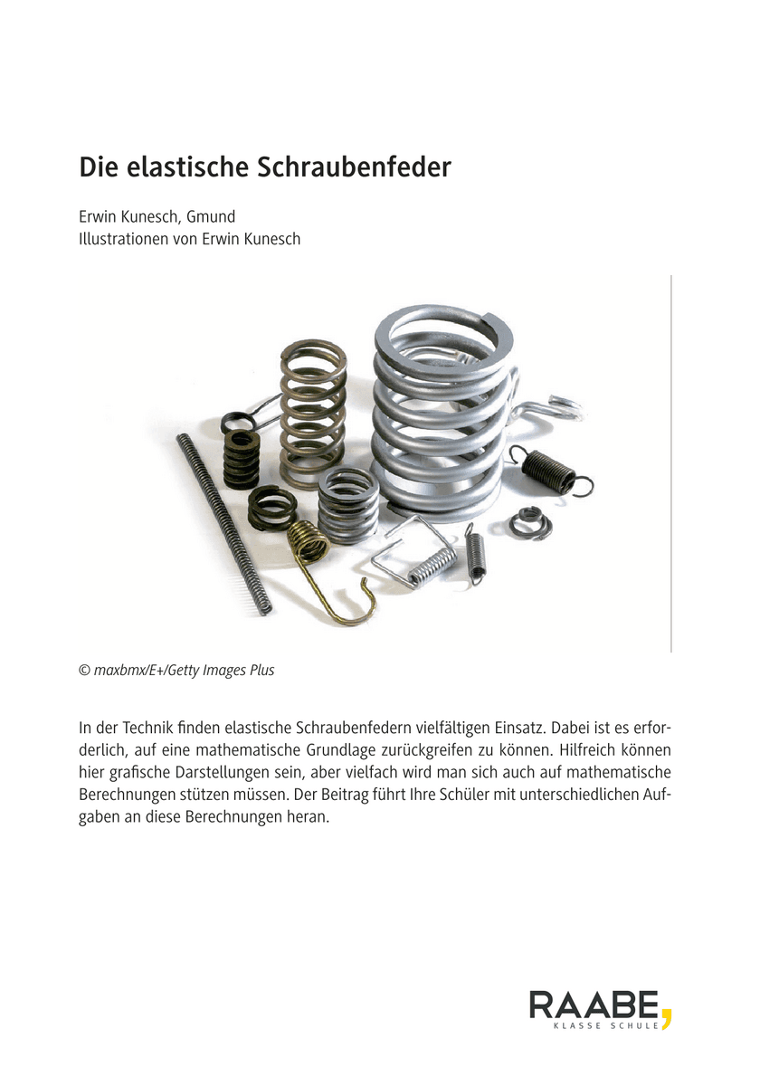 Die elastische Schraubenfeder