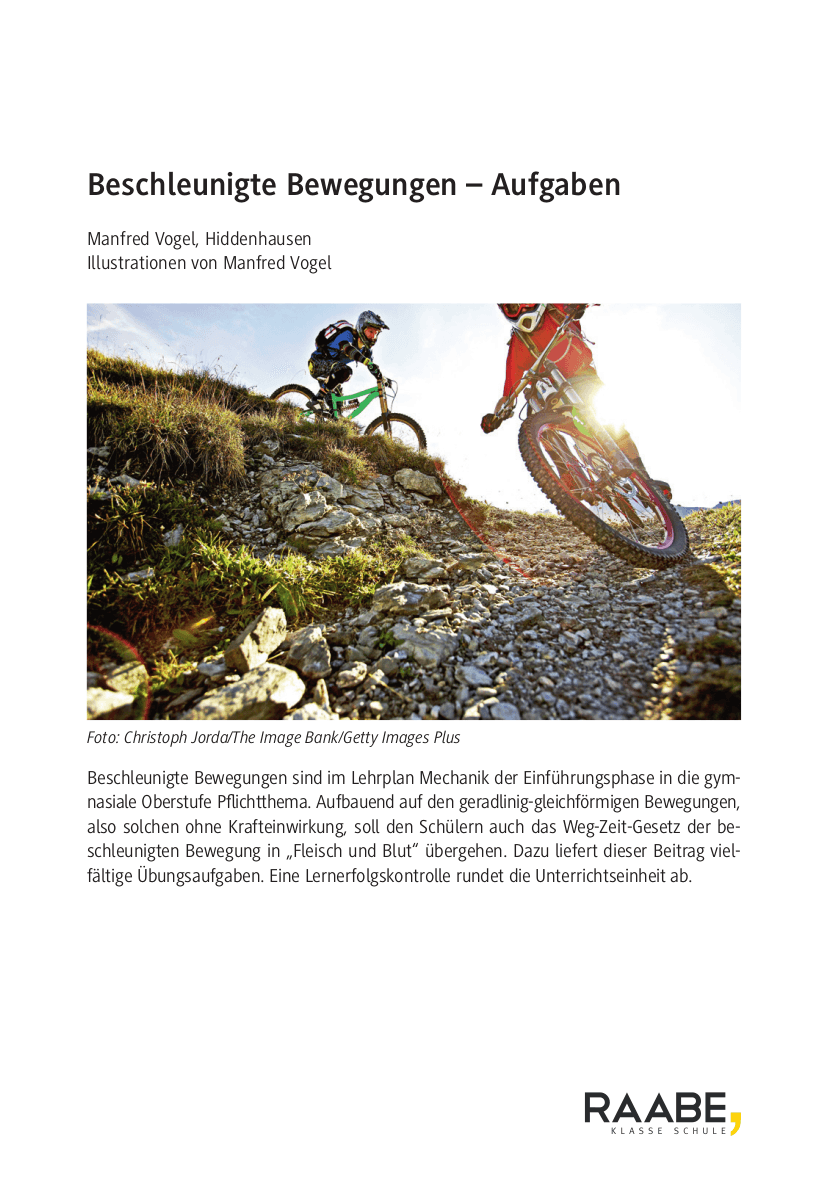 Beschleunigte Bewegungen