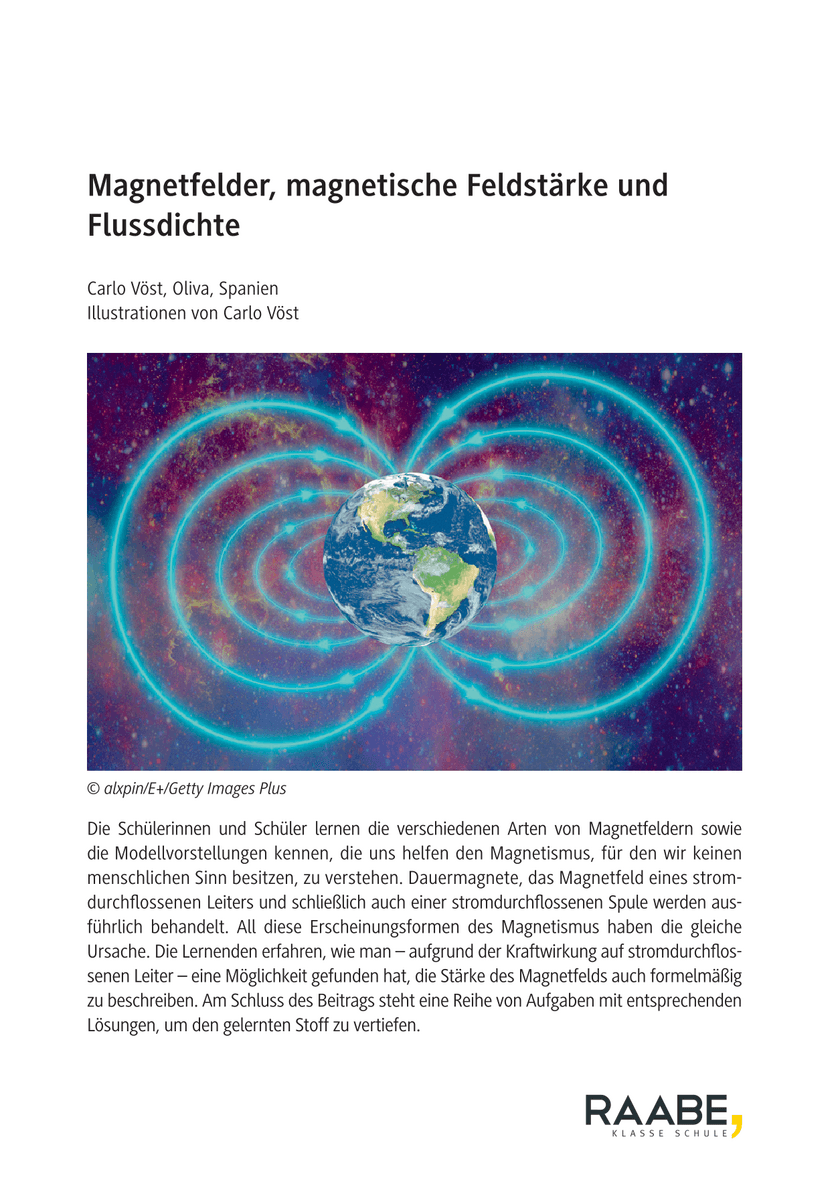 Magnetfelder, magnetische Feldstärke und Flussdichte