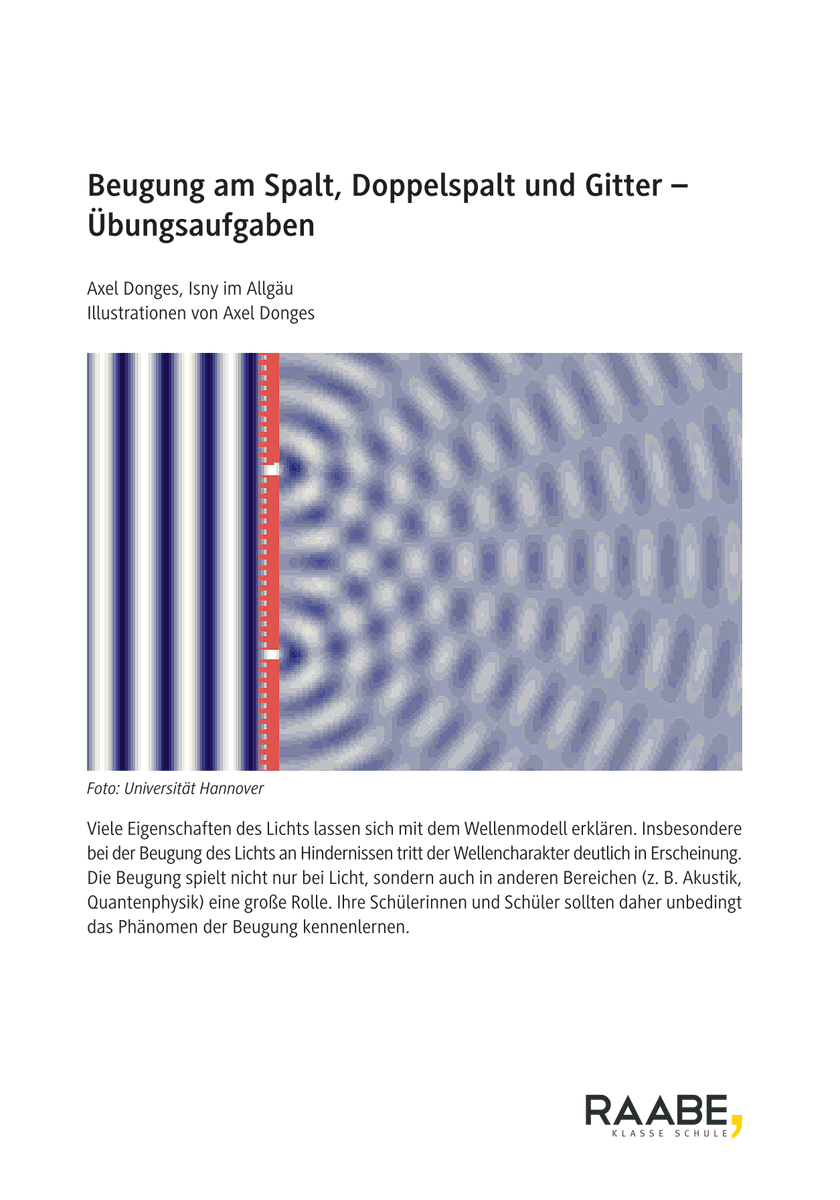 Beugung am Spalt, Doppelspalt und Gitter