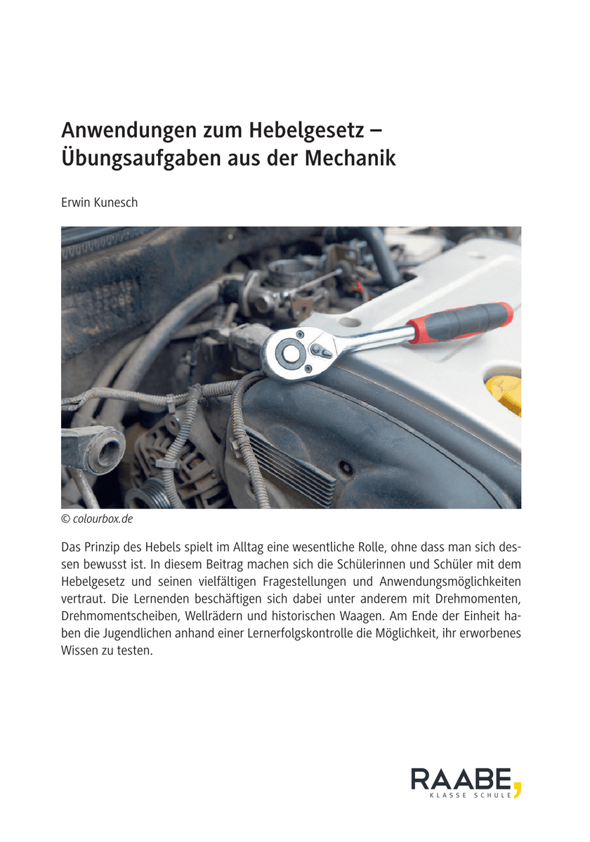 Anwendungen zum Hebelgesetz