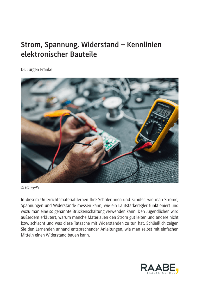 Strom, Spannung, Widerstand