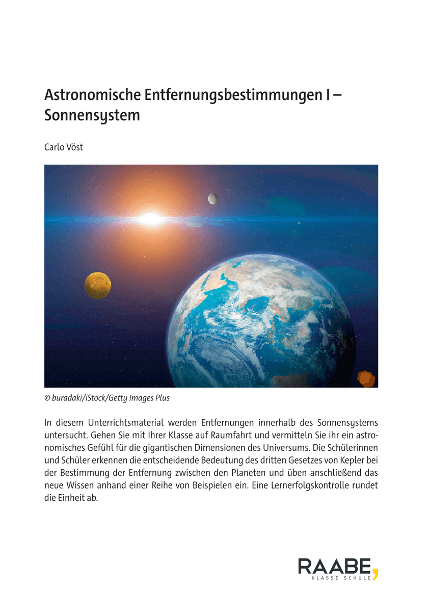 Astronomische Entfernungsbestimmungen I
