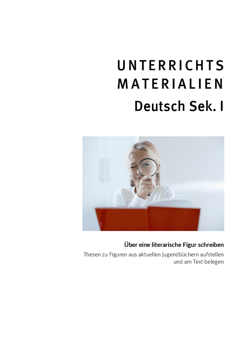 Über eine literarische Figur schreiben