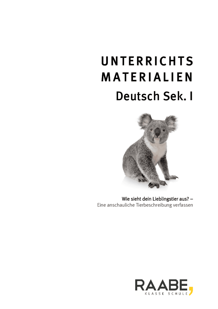 Wie sieht dein Lieblingstier aus?