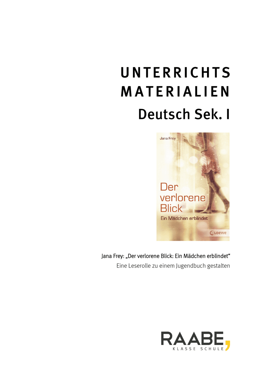 Jana Frey: "Der verlorene Blick"