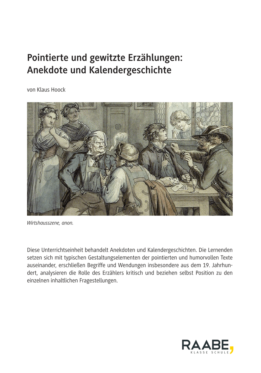 Pointierte und gewitzte Erzählungen
