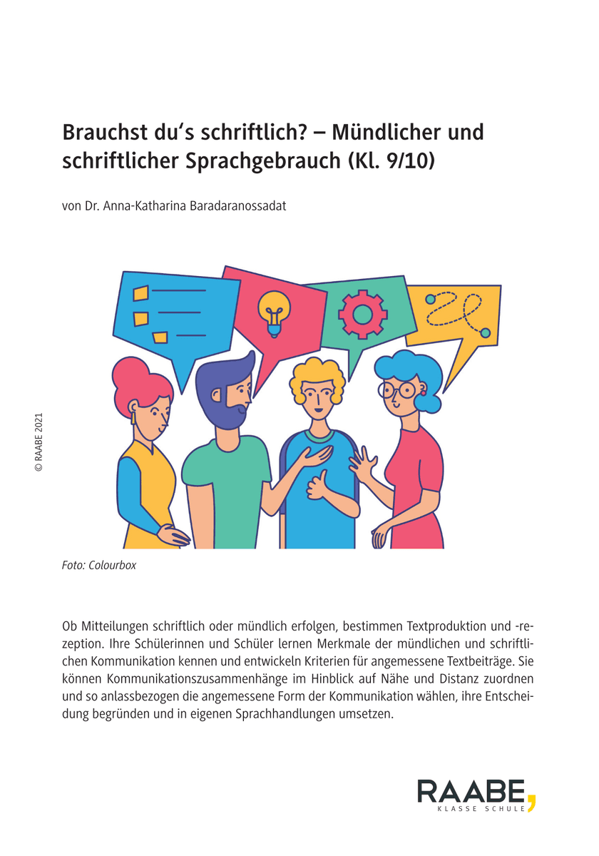 Brauchst du's schriftlich?