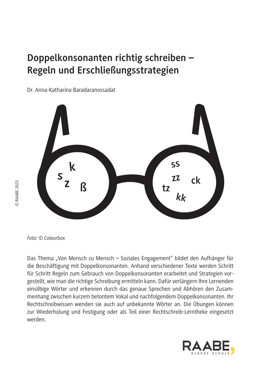 Doppelkonsonanten richtig schreiben