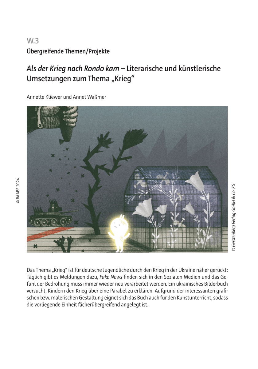 "Als der Krieg nach Rondo kam"