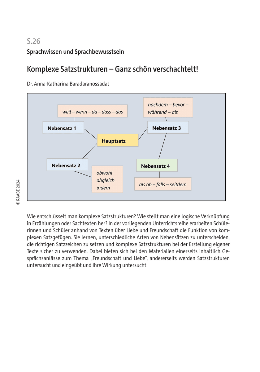Komplexe Satzstrukturen