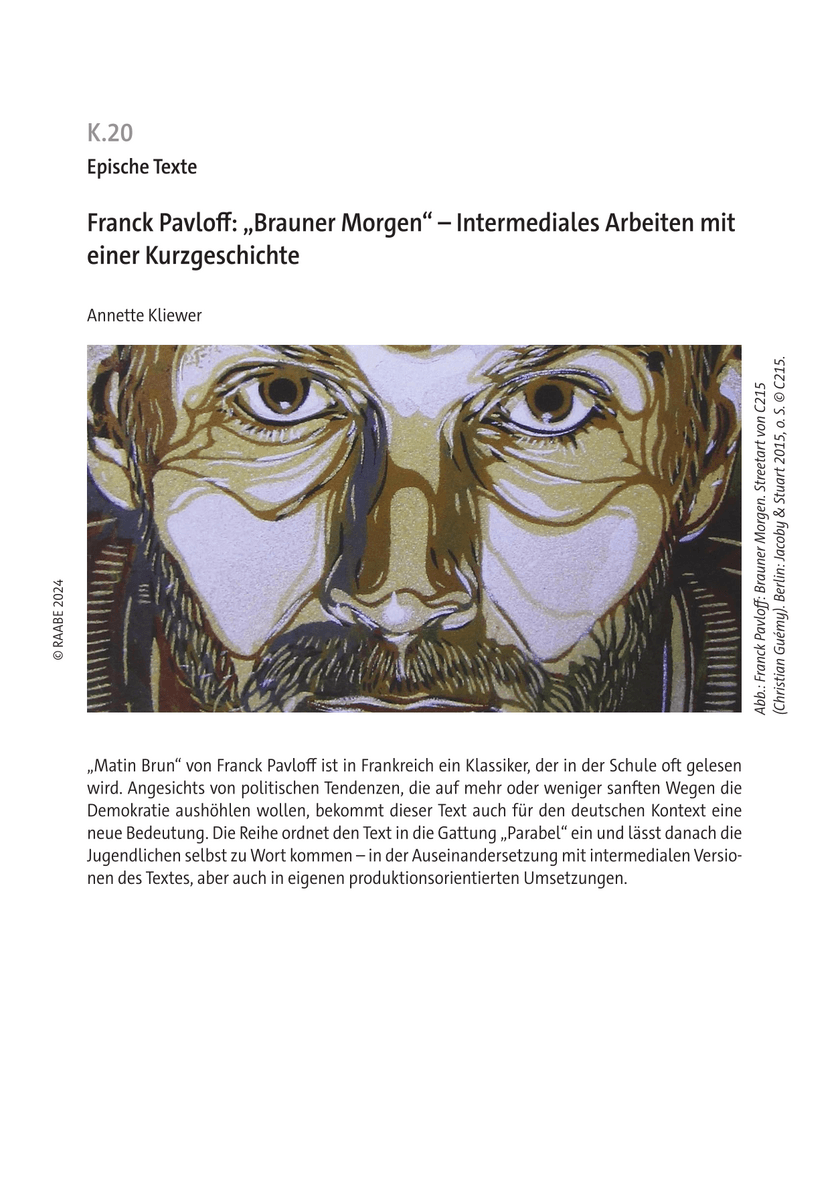 Franck Pavloff: „Brauner Morgen“