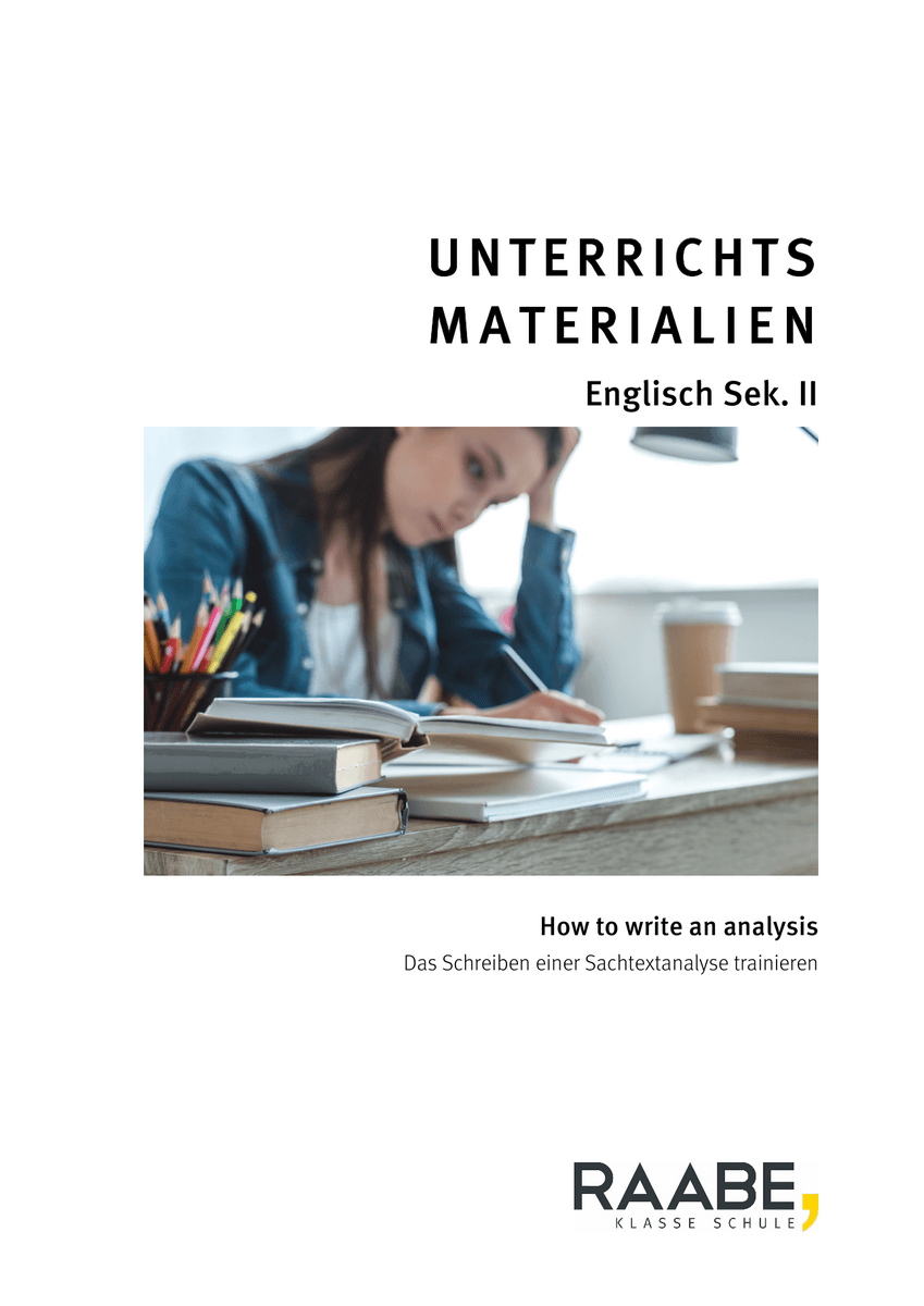 How to write an analysis