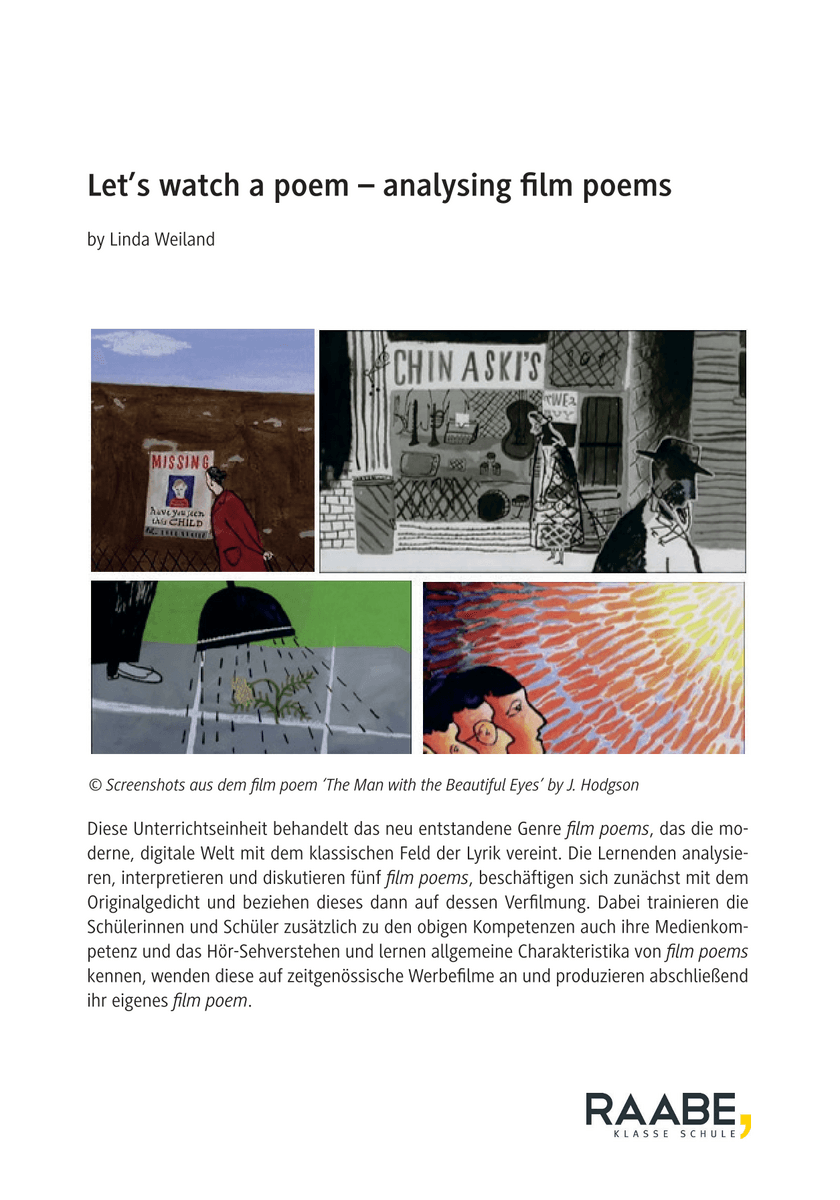 Let’s watch a poem