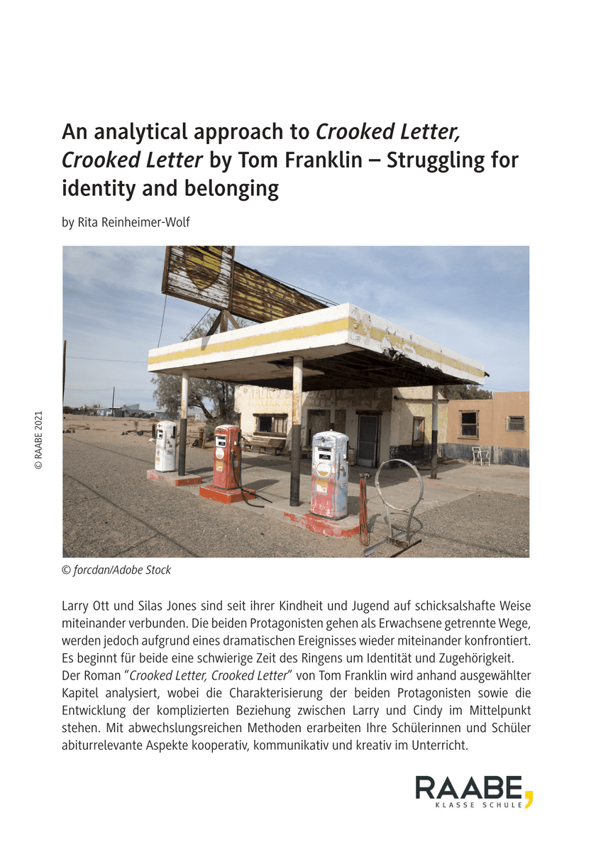 An analytical approach to “Crooked Letter, Crooked Letter” by Tom Franklin