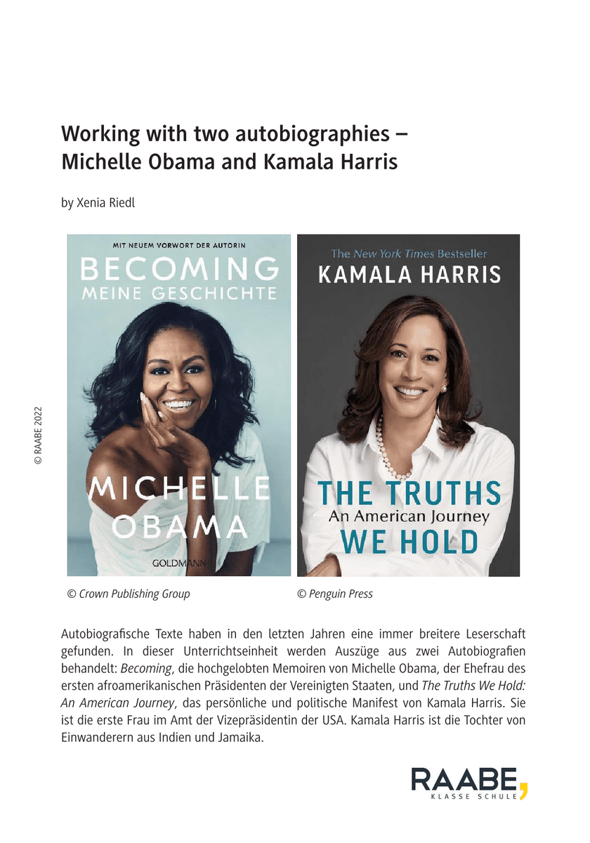 Working with two autobiographies