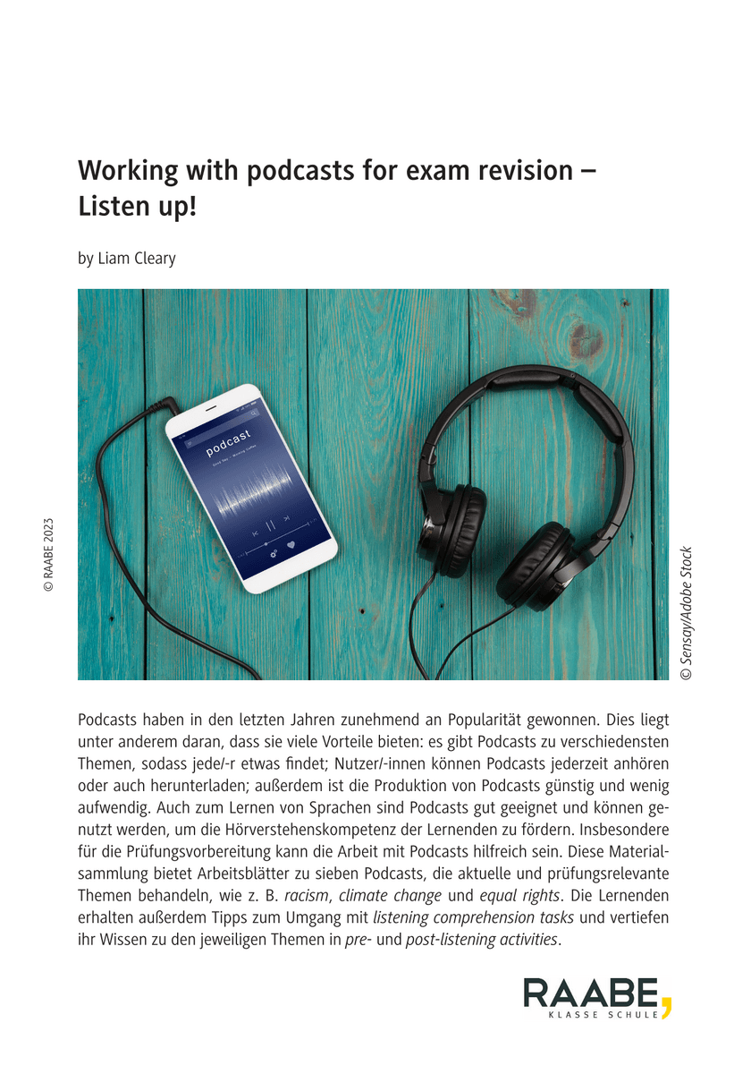 Working with podcasts for exam revision
