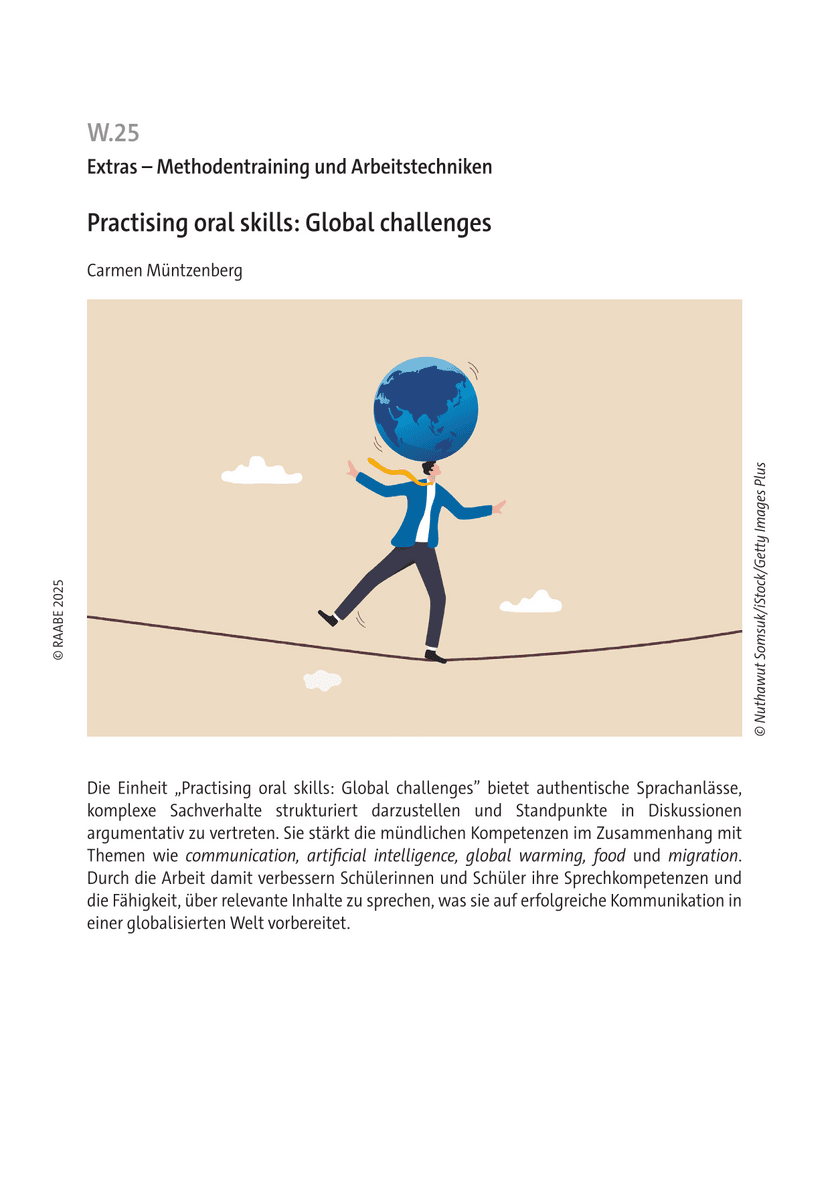 Practising oral skills: Global challenges