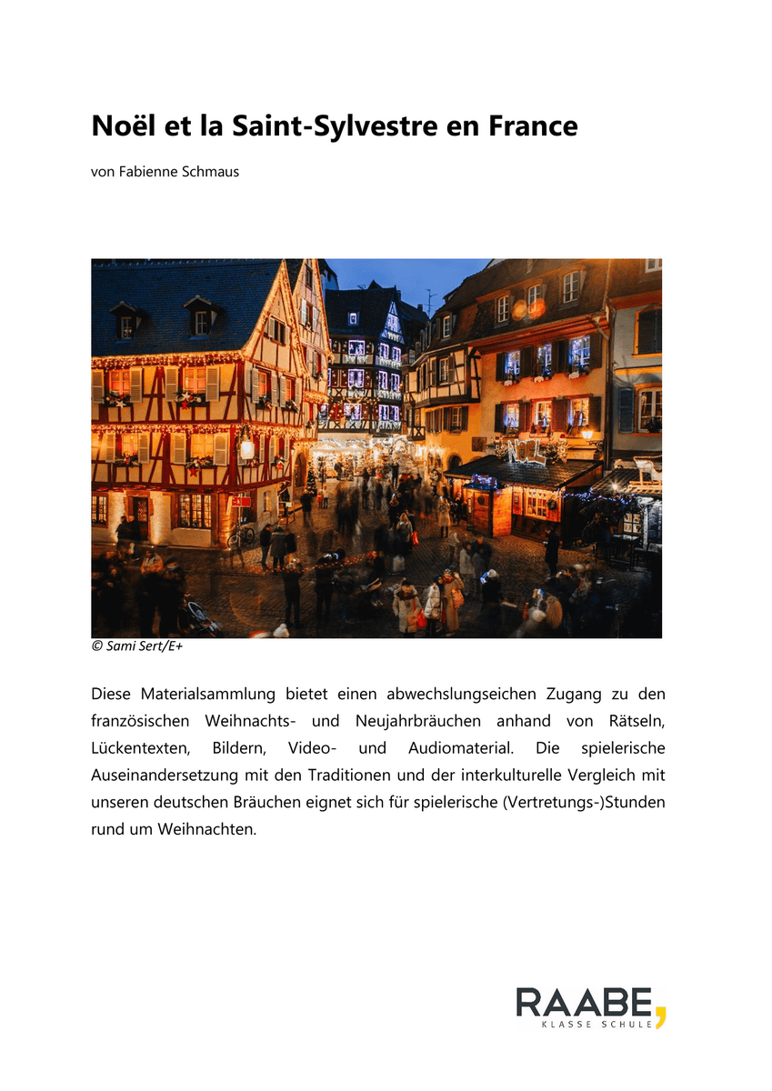 Noël et la Saint-Sylvestre en France