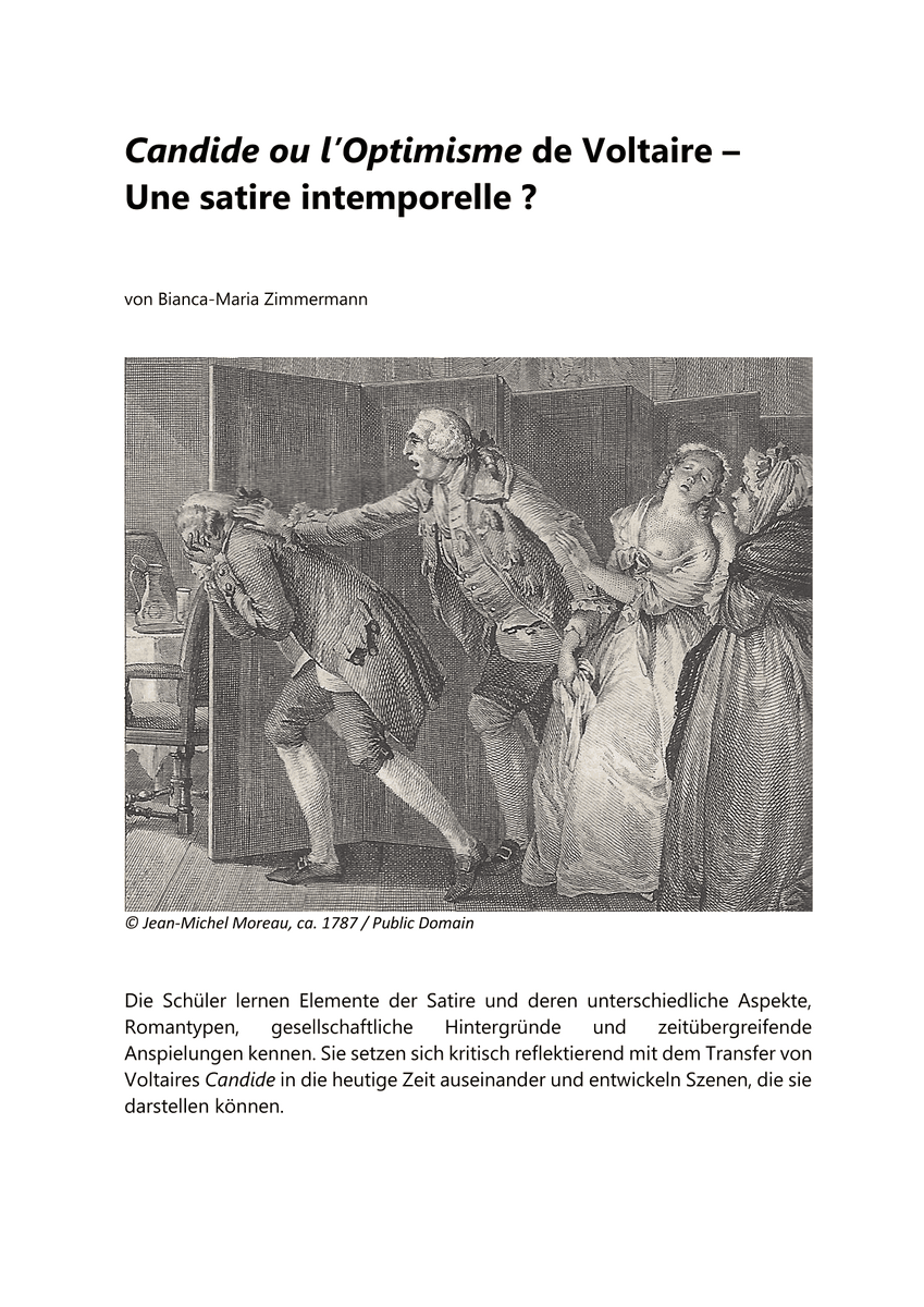 Candide ou l’Optimisme de Voltaire