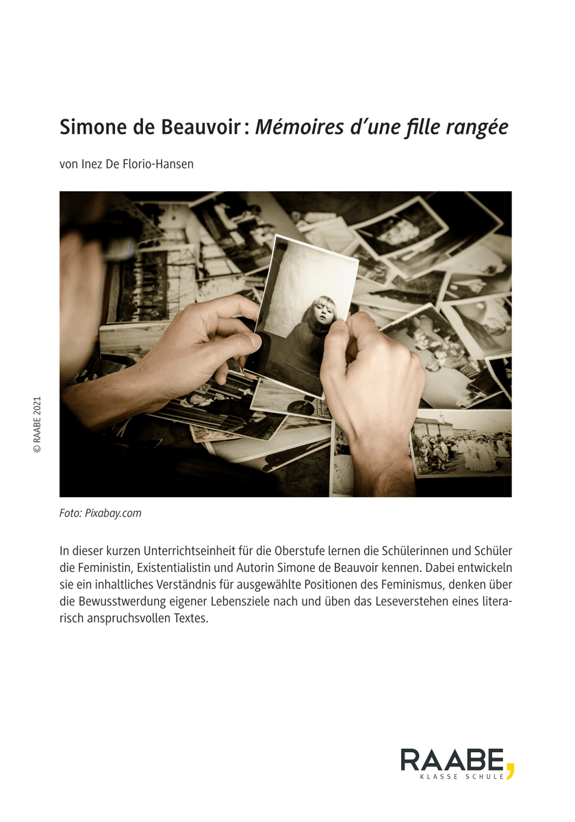 Simone de Beauvoir: Mémoires d’une fille rangée