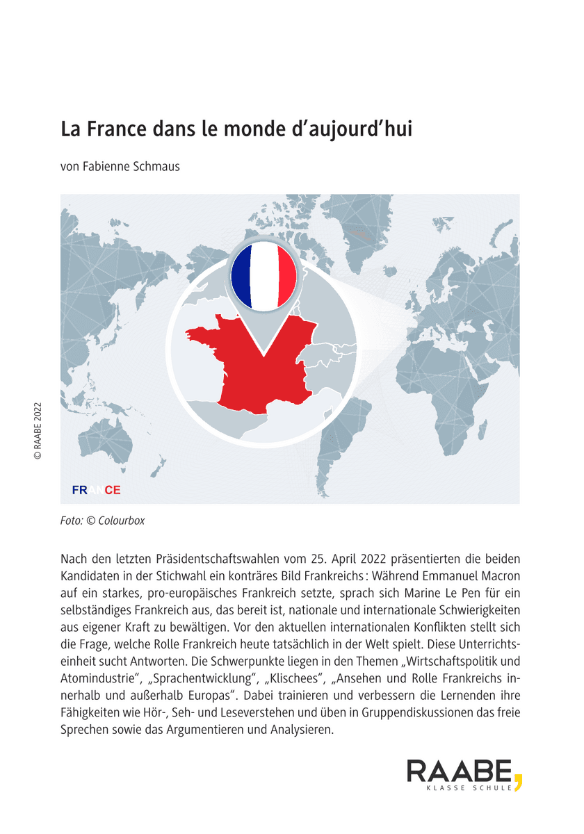 La France dans le monde d’aujourd’hui