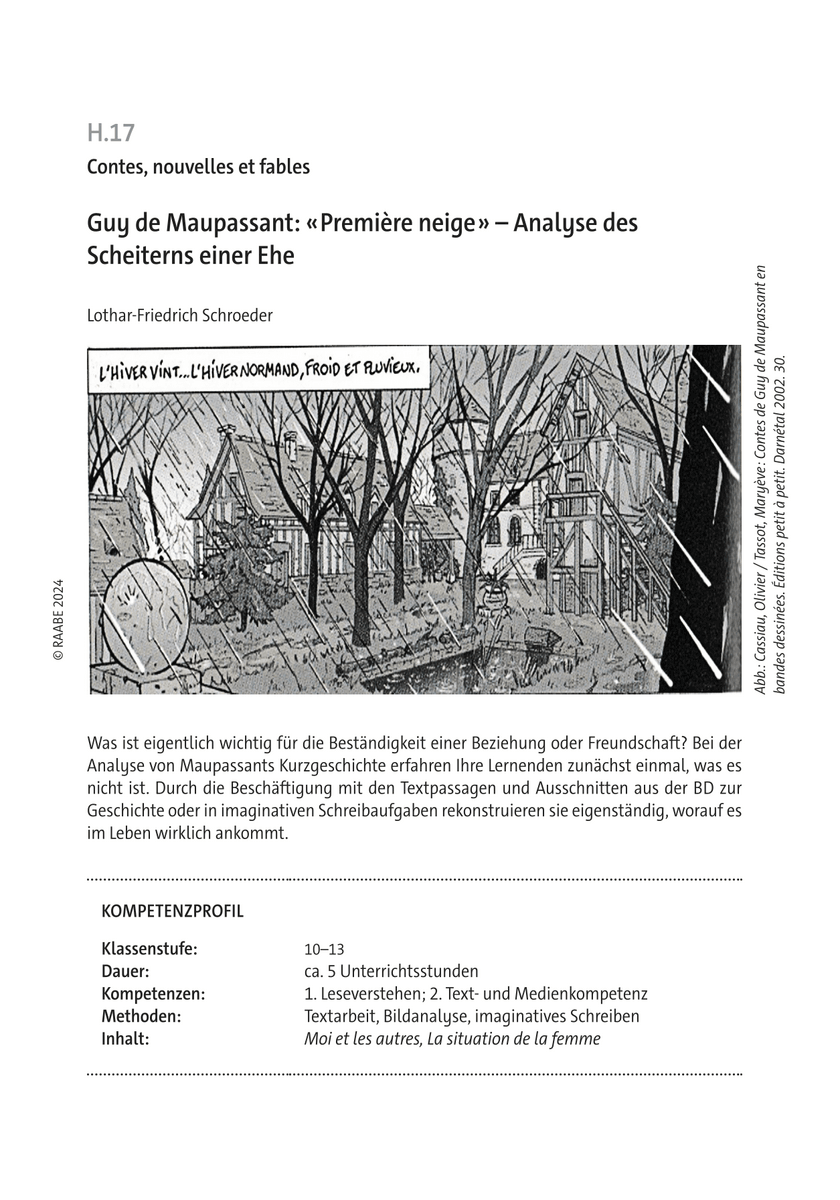 Guy de Maupassant: „Première neige“