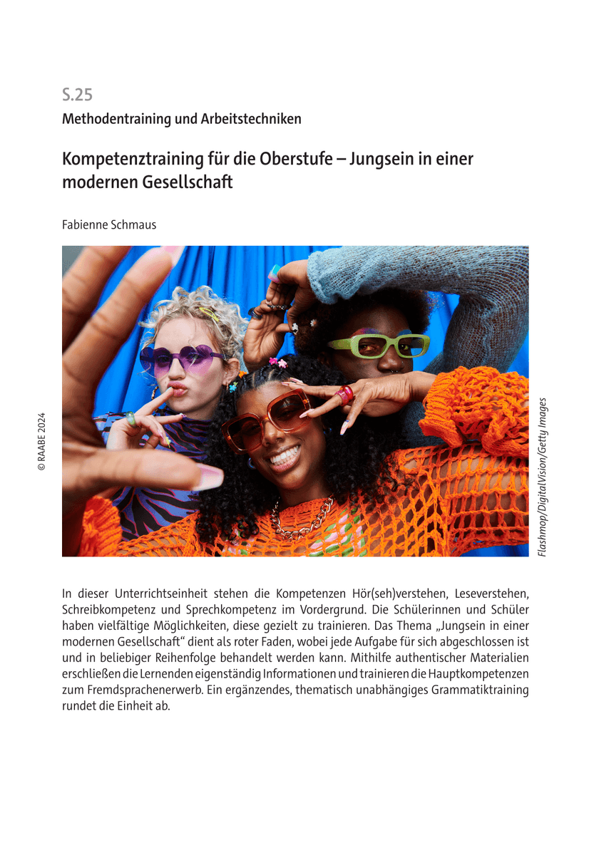 Kompetenztraining für die Oberstufe