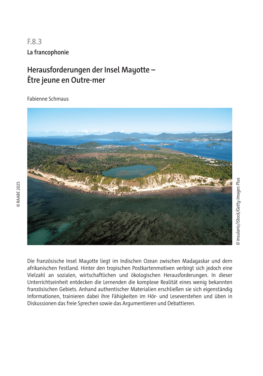 Herausforderungen der Insel Mayotte