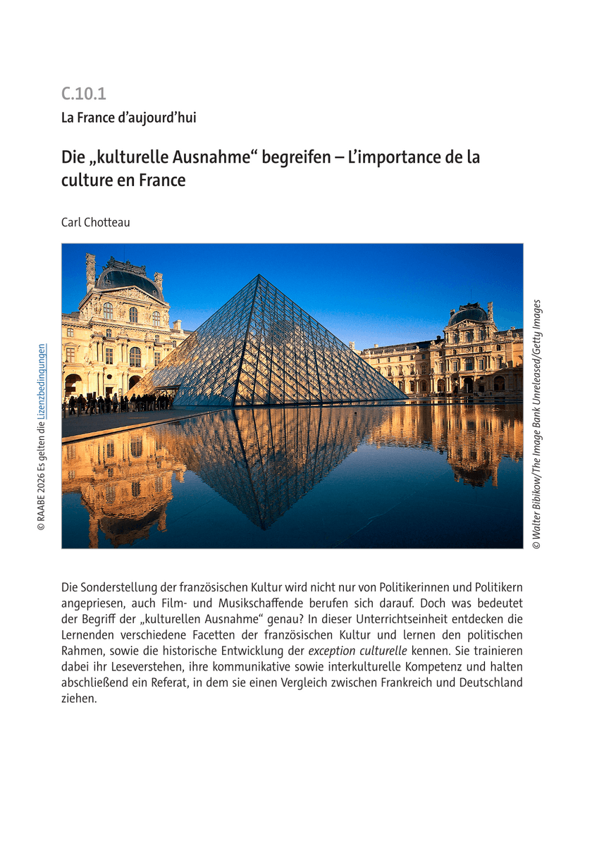 Die „kulturelle Ausnahme“ begreifen
