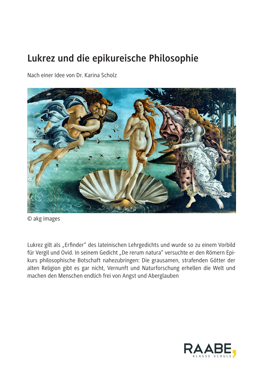 Lukrez und die epikureische Philosophie