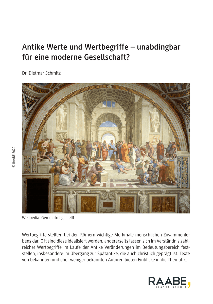 Antike Werte und Wertbegriffe
