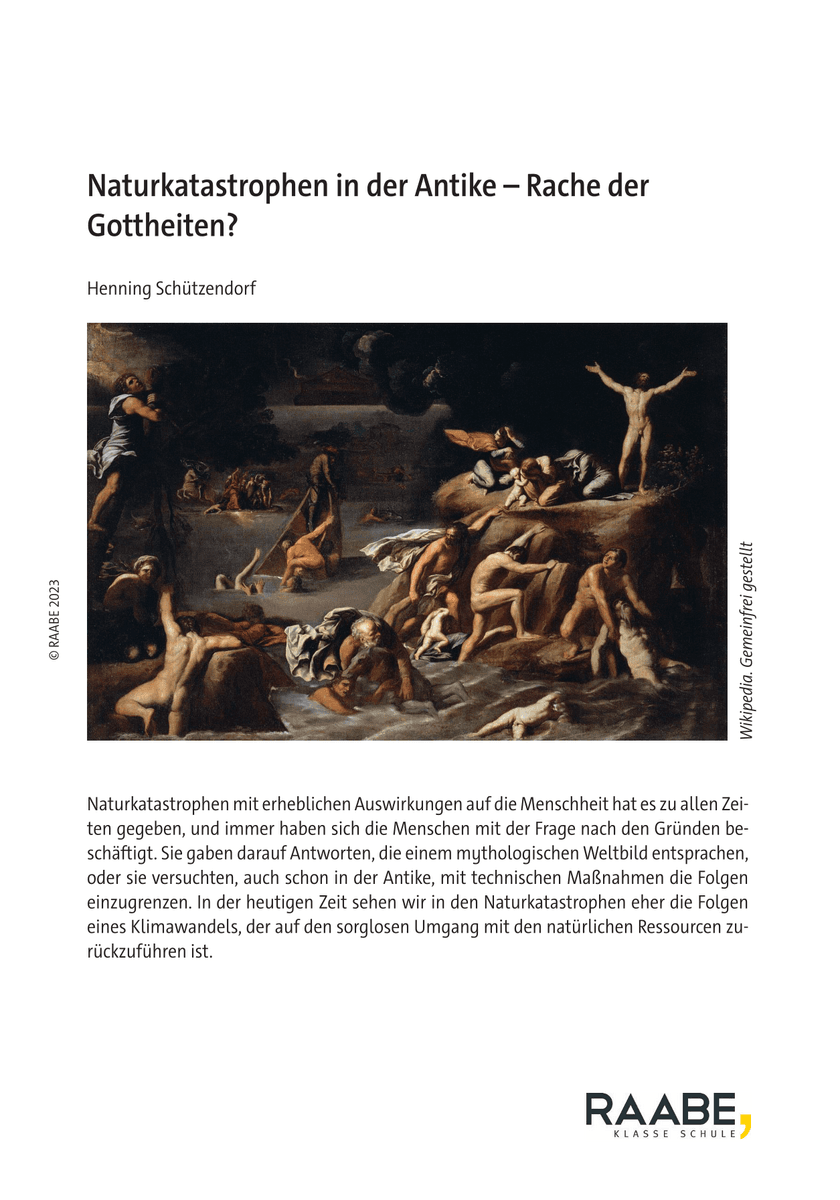 Naturkatastrophen in der Antike