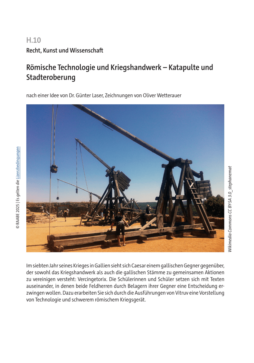 Römische Technologie und Kriegshandwerk
