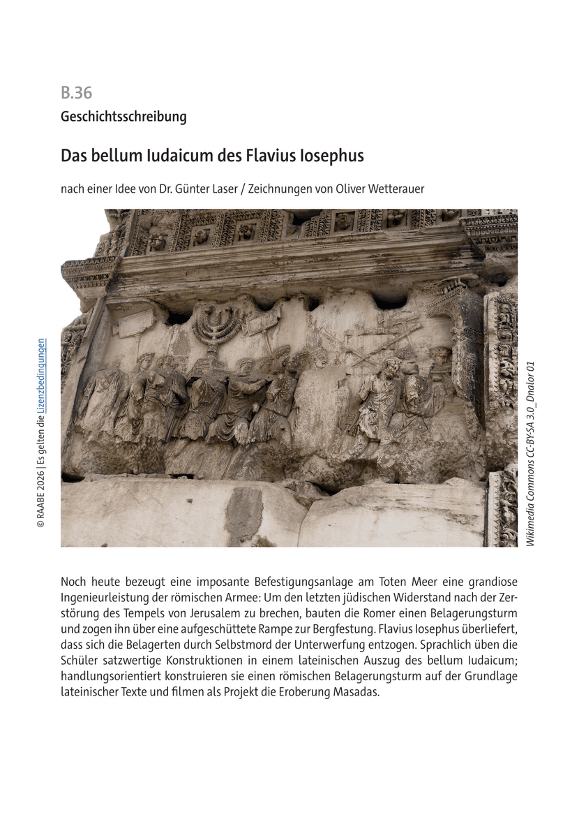 Das bellum Iudaicum des Flavius Latinus