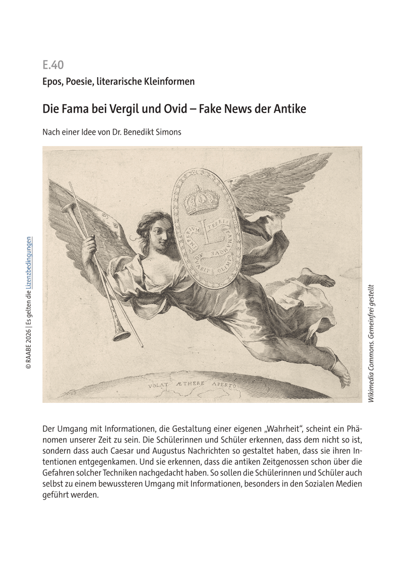 Die Fama bei Vergil und Ovid