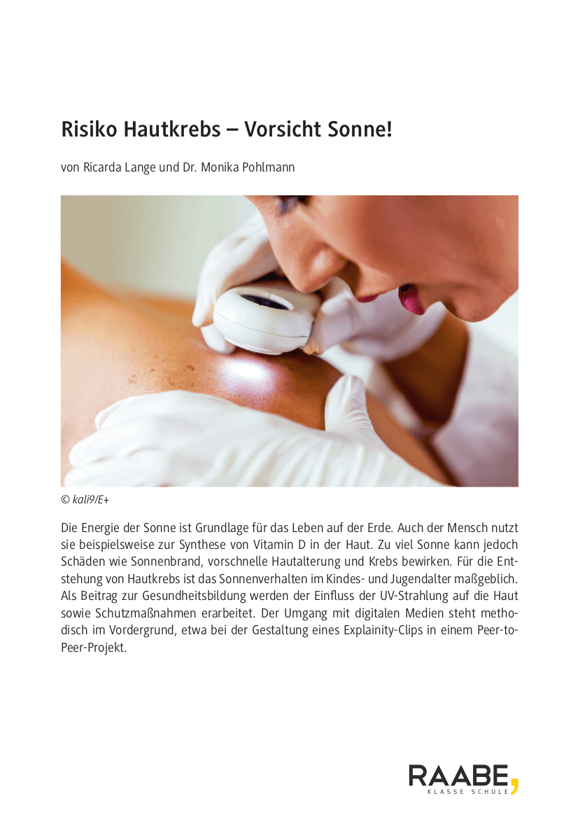 Risiko Hautkrebs