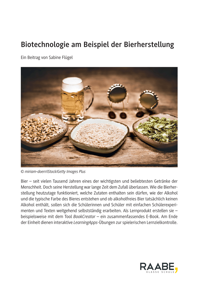 Biotechnologie am Beispiel der Bierherstellung
