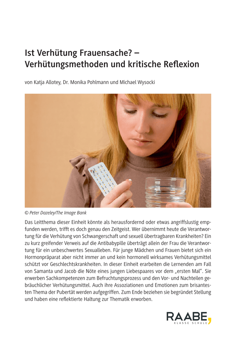 Ist Verhütung Frauensache?