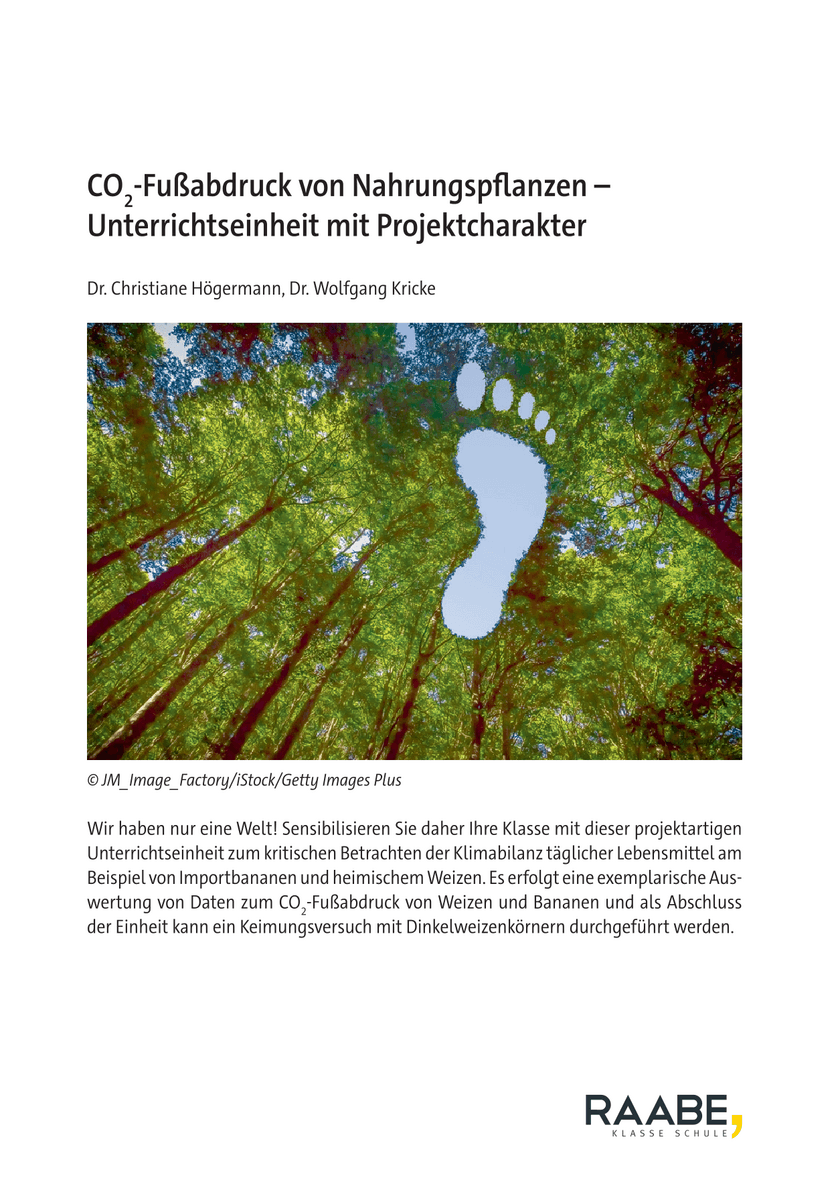 CO2-Fußabdruck von Nahrungspflanzen
