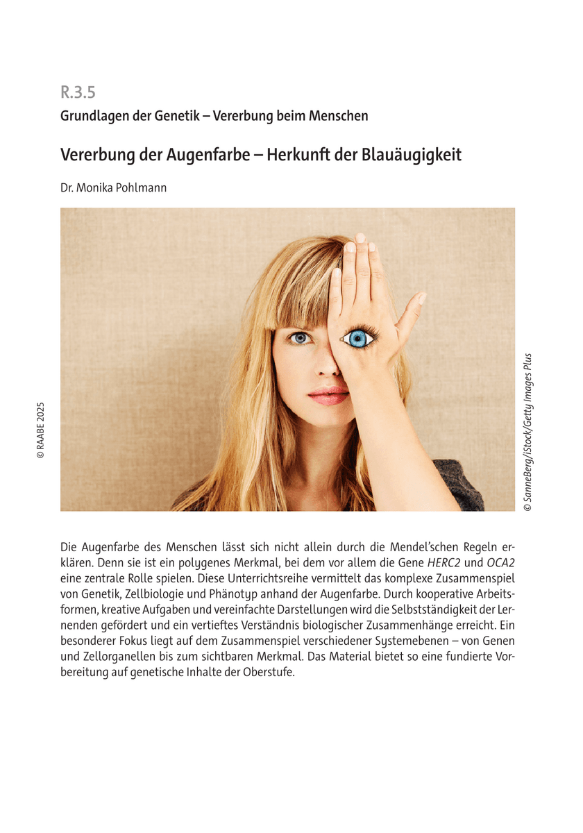 Vererbung der Augenfarbe