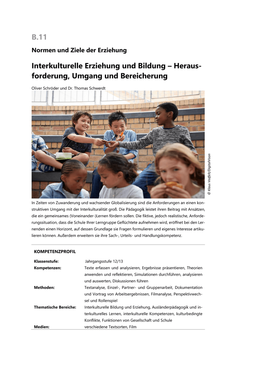 Interkulturelle Erziehung und Bildung