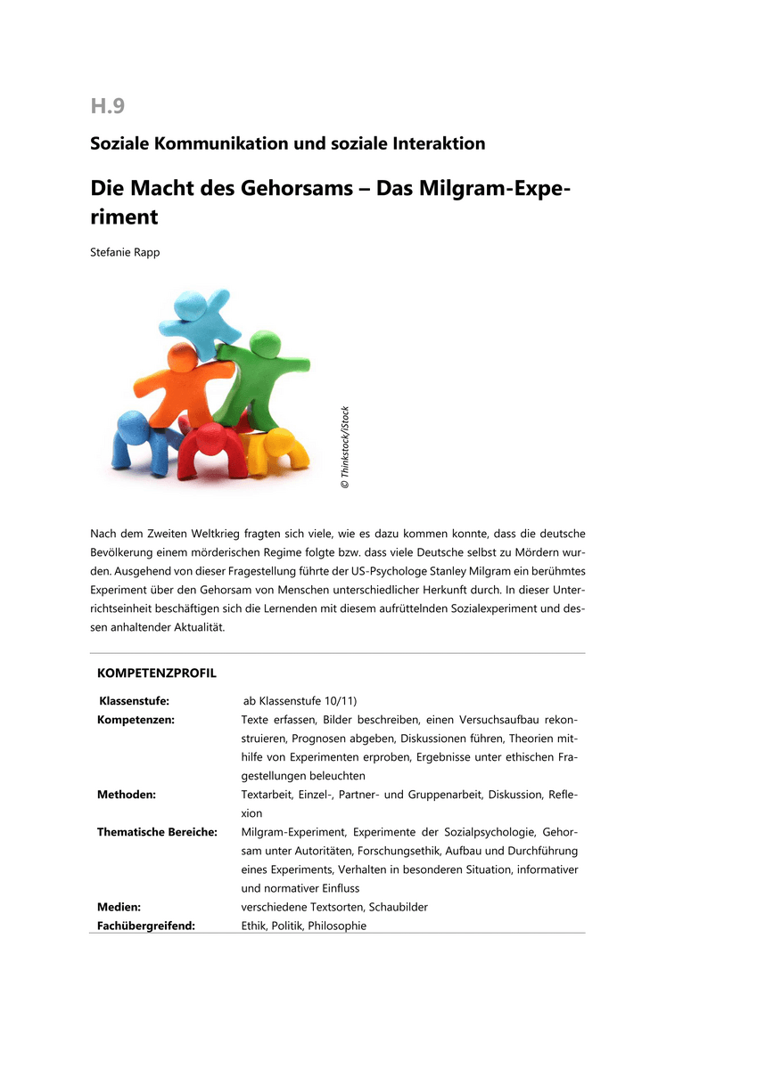 Die Macht des Gehorsams