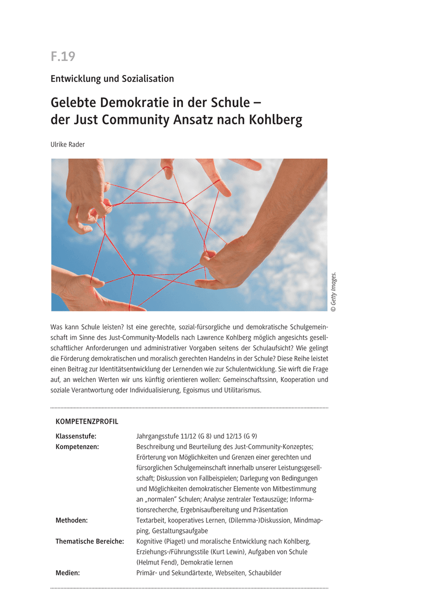 Gelebte Demokratie in der Schule