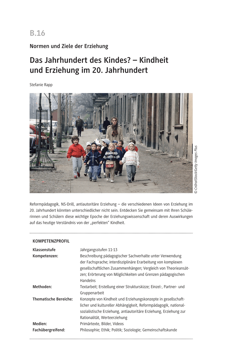 Das Jahrhundert des Kindes?