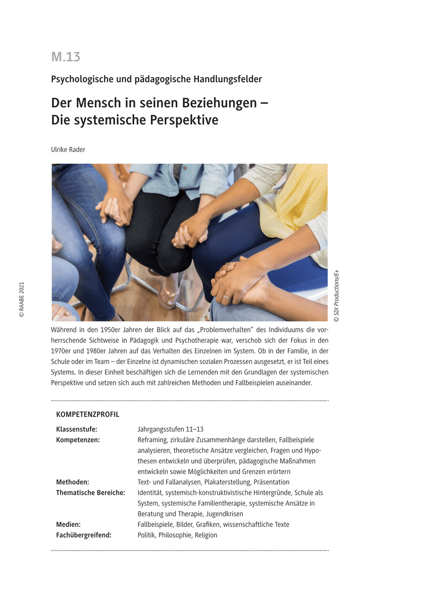Der Mensch in seinen Beziehungen